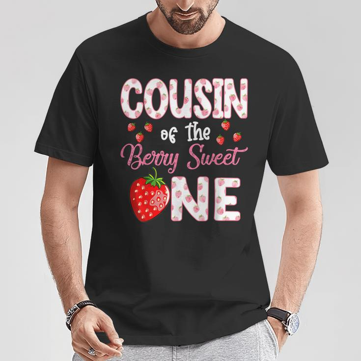 Cousin Of The Berry Sweet One Strawberry First Birthday T-Shirt Unique Gifts