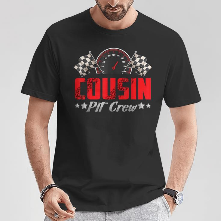 Cousin Pit Crew Birthday Racing Car Family Matching Race Car T-Shirt Personalized Gifts
