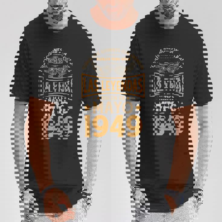 Cumpleaños Hombre Regalos Las Leyendas Mayo 1949 Camiseta unisex Regalos divertidos