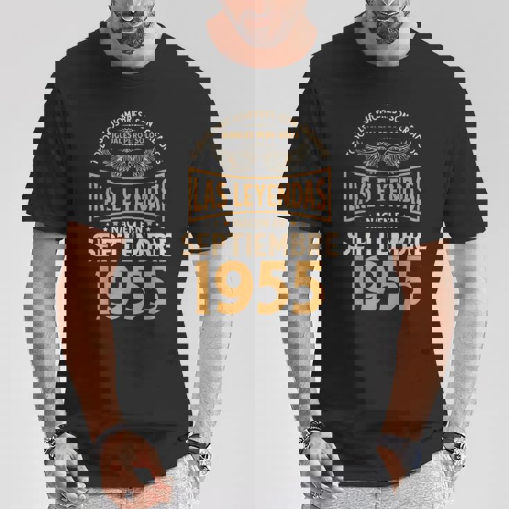 Cumpleaños Hombre Regalos Las Leyendas Septiembre 1955 Camiseta unisex Regalos divertidos