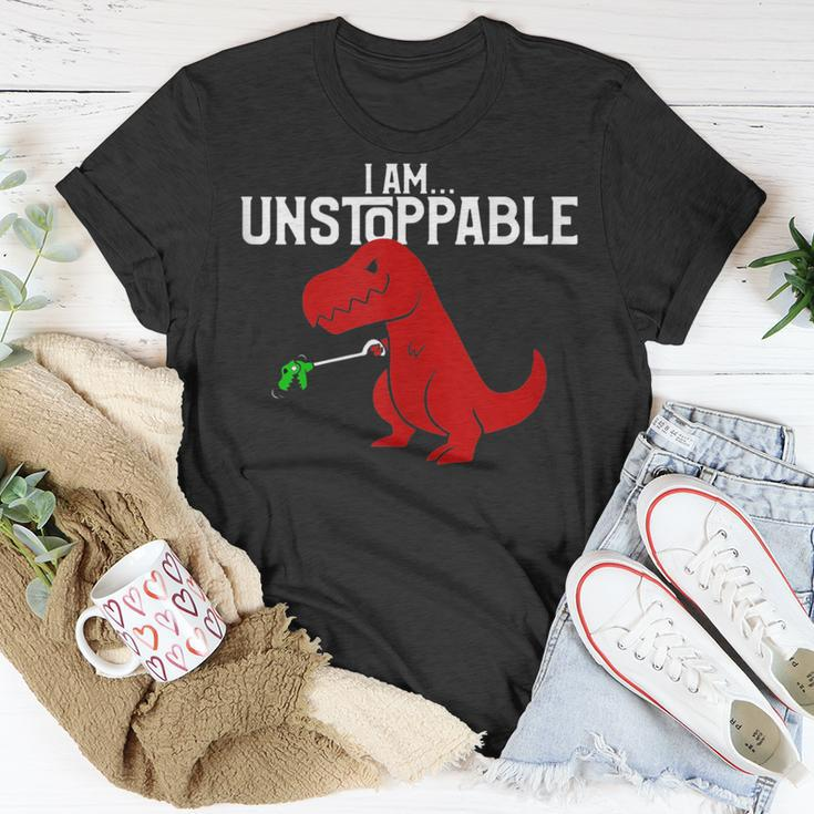 Cute & I Am Unstoppable T-Rex Dinosaur Pun T-Shirt Unique Gifts