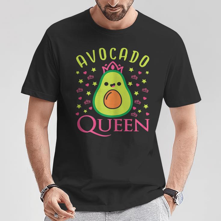 Cute Avocado Queen Vegan Heart T-Shirt Lustige Geschenke