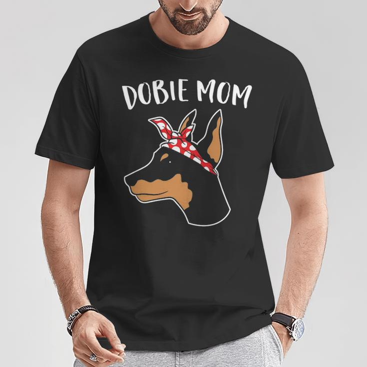 Cute Dobie Mom Doberman Pinscher Mother Of Doberman Dog T-Shirt Unique Gifts