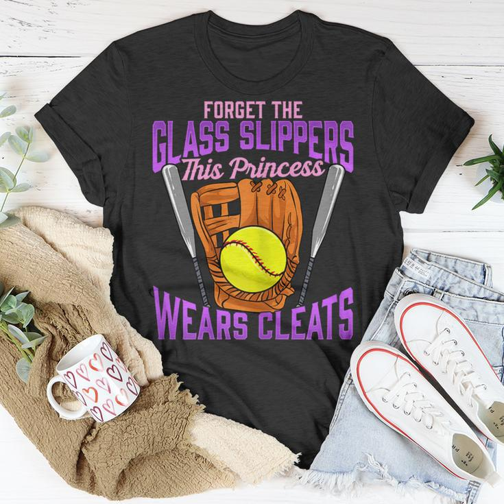 Cute Forget The Glass Slippers This Princess Wears Cleats T-Shirt Unique Gifts