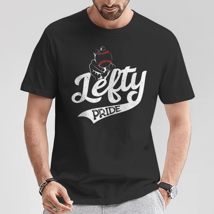 Cute Lefty Pride Baseball Softball Left Handed Pitcher T-Shirt Unique Gifts