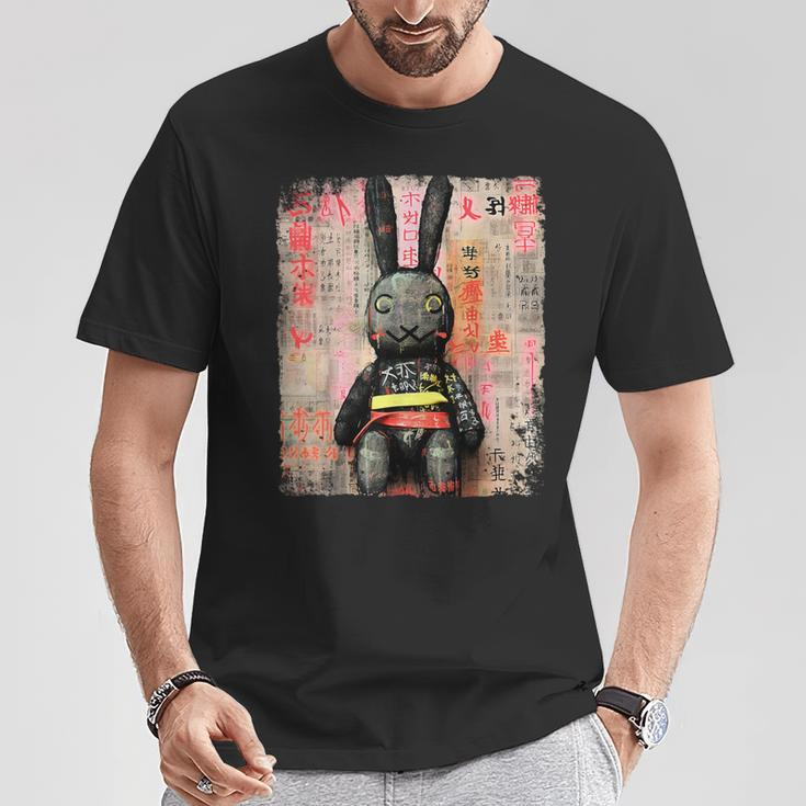 Cyberpunk Rabbit Japanese Futuristic Rabbit Samurei T-Shirt Lustige Geschenke