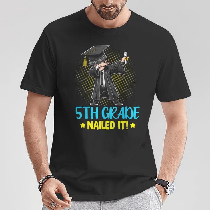 Dabbing 5Th Grade Nailed It Boys 5Th Grade Graduation T-Shirt Unique Gifts