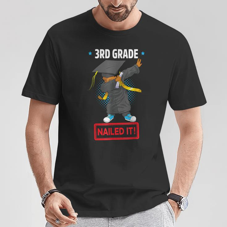 Dabbing Graduation Class Of 2023 Boy 3Rd Grade Nailed It T-Shirt Unique Gifts