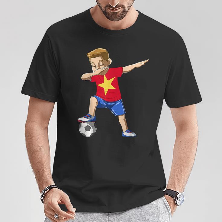 Dabbing Soccer Boy Vietnam Jersey Vietnamese T-Shirt Unique Gifts