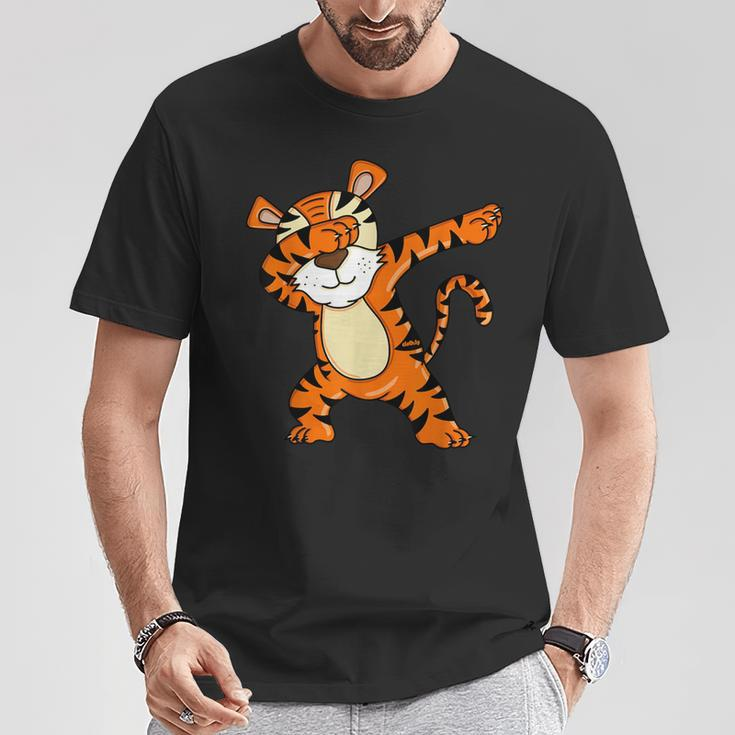 Dabbing Tiger Boys Tiger Dab T-Shirt Lustige Geschenke