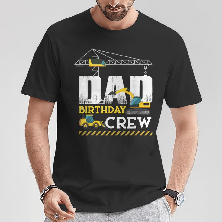 Dad Birthday Crew Construction Father's Day T-Shirt Unique Gifts