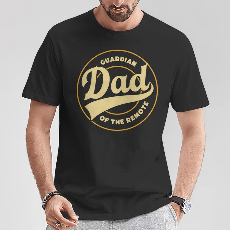 Dad Guardian Lustige Fernbedienung Tvatertag Papa Pops Daddy Da T-Shirt Lustige Geschenke