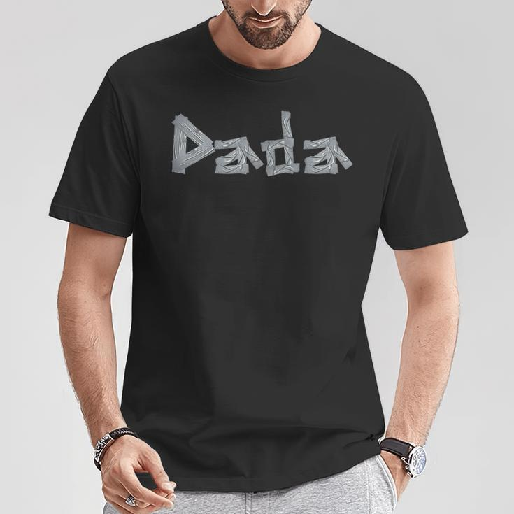 Dada Dad Fathers Day 2024 Tape Style T-Shirt Funny Gifts