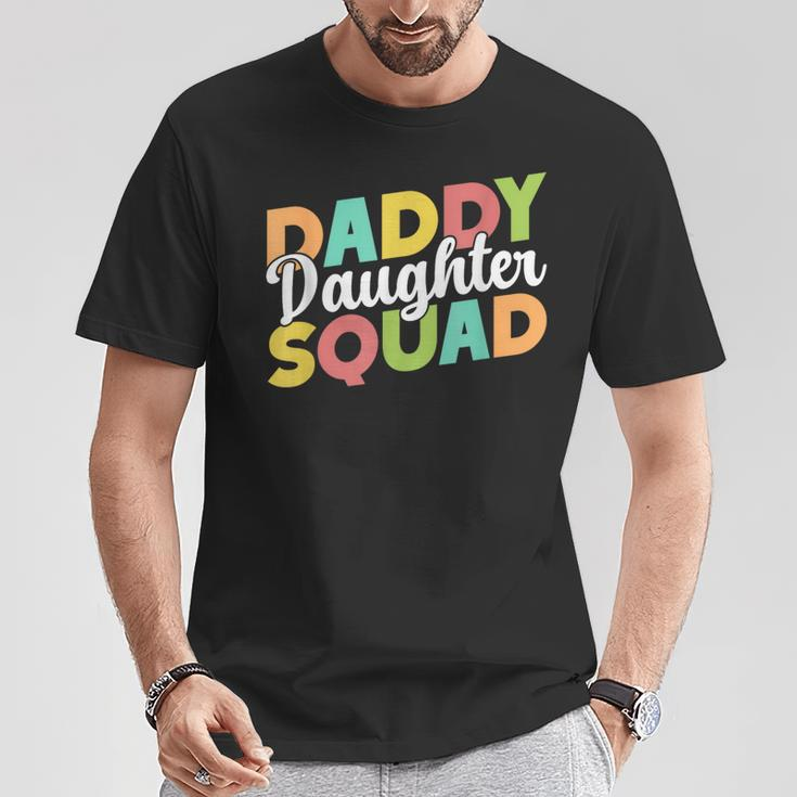 Daddy Daughter Squad Dad Daughters Matching Father Daughter T-Shirt Unique Gifts
