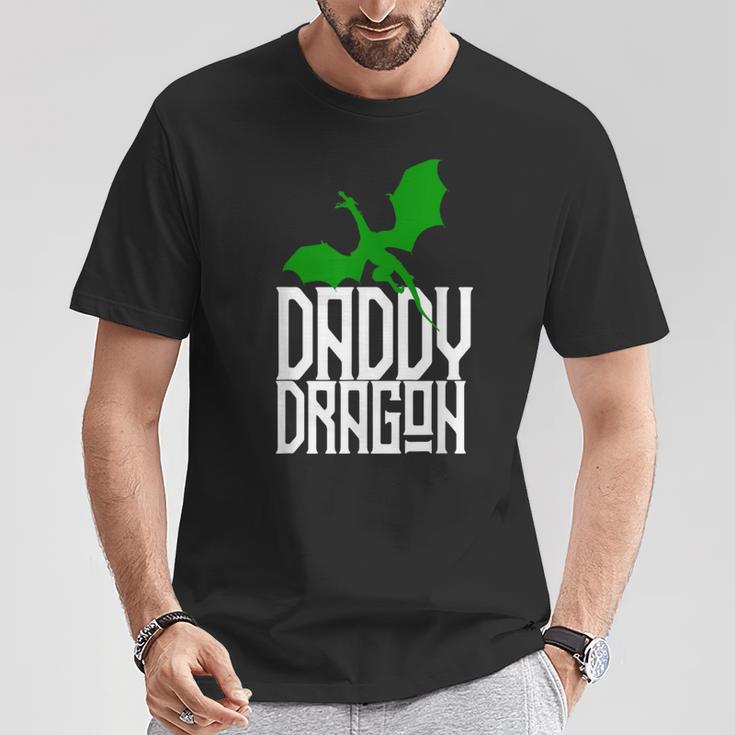 Daddy Dragon Matching Family Tribe Green Dad Father T-Shirt Unique Gifts