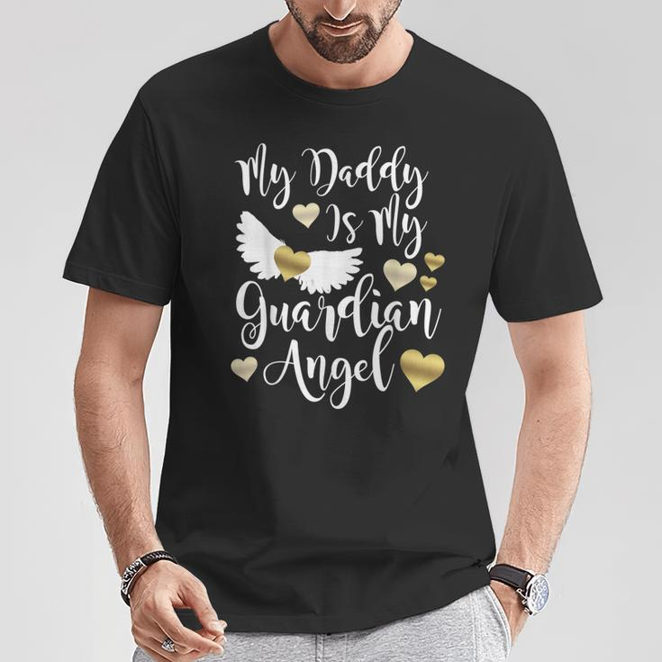 My Daddy Is My Guardian Angel In Memory Of Dad Father T-Shirt Unique Gifts