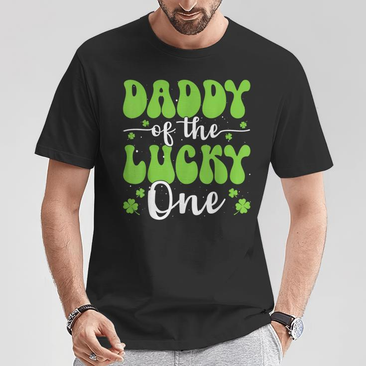 Daddy Of The Lucky One First Birthday St Patrick's Day T-Shirt Personalized Gifts