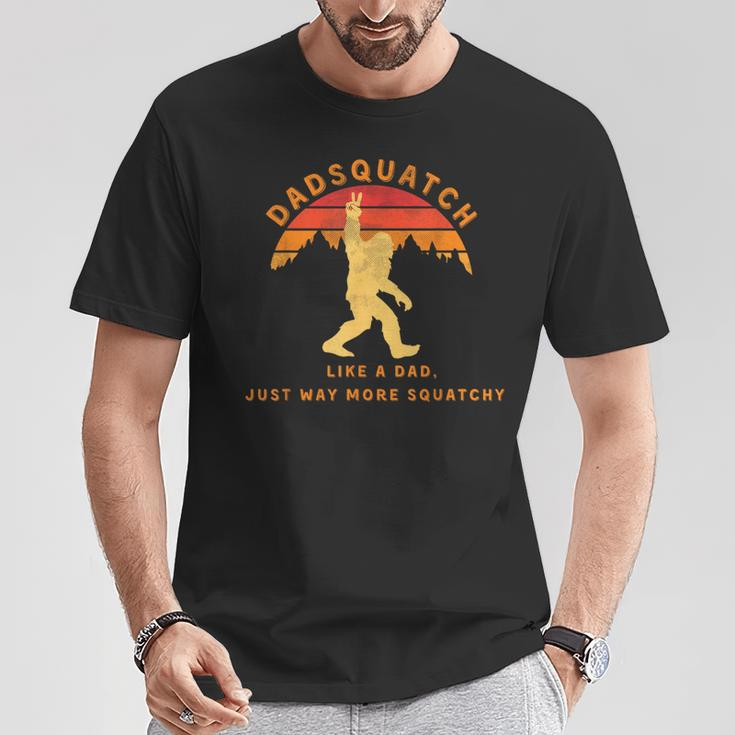 Dadsquatch Like A Dad Way More Squatchy Bigfoot T-Shirt Unique Gifts