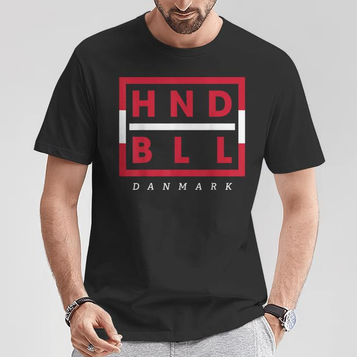 Danmark Fan Hndbll Handballer T-Shirt Lustige Geschenke