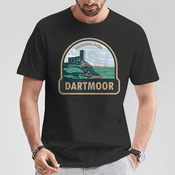 Dartmoor National Park Brentor Church England Vintage T-Shirt Unique Gifts
