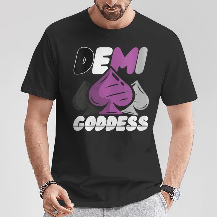 Demi Goddess Proud Demisexual Woman Demisexuality Pride T-Shirt Unique Gifts