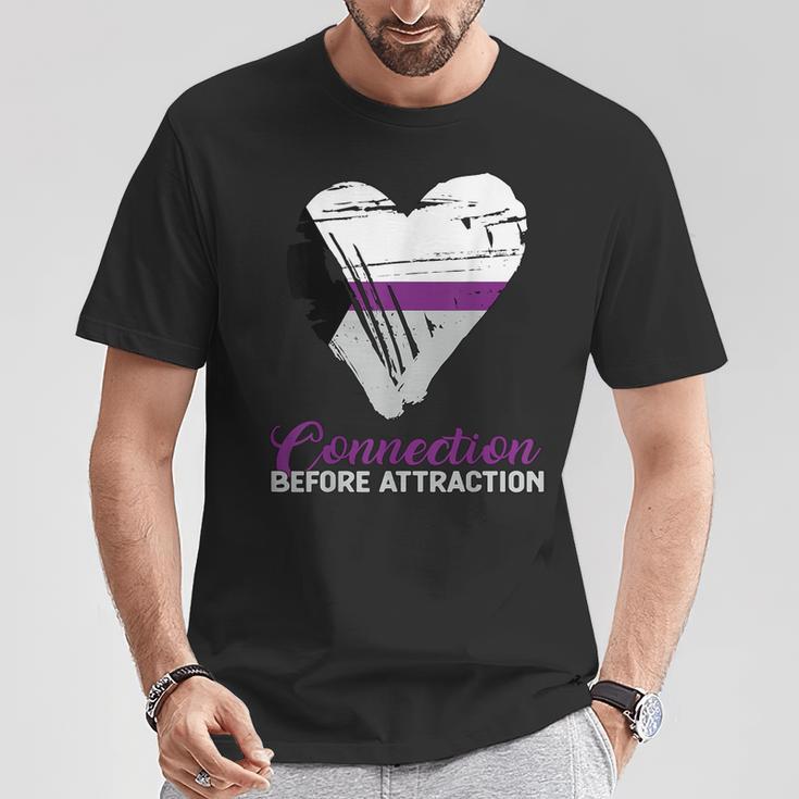 Demisexual Joke Quote Heart Demisexual Flag T-Shirt Unique Gifts