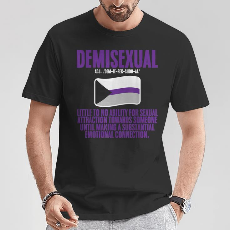 Demisexual Pride Flag Definition T-Shirt Unique Gifts