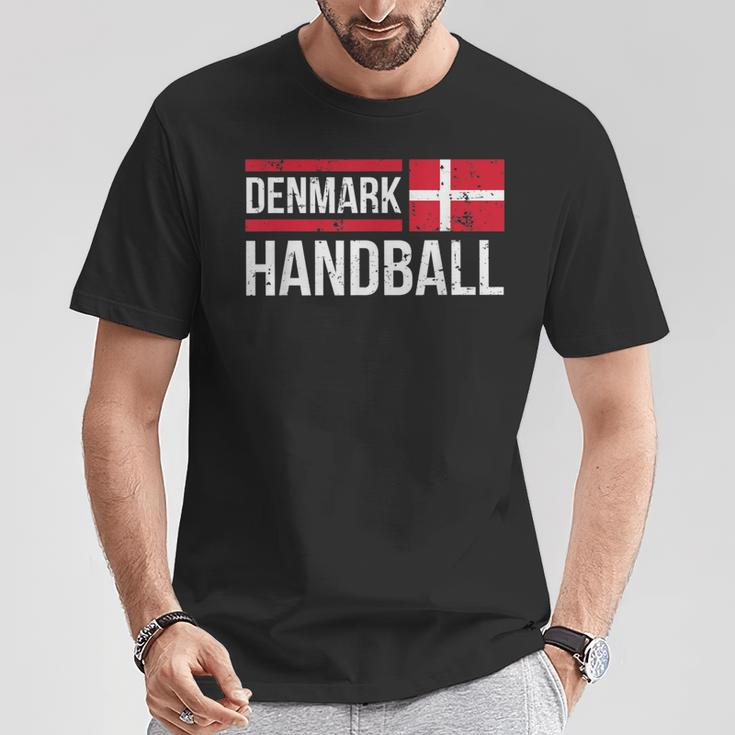 Denmark Handball Flag Fan Team Player Jersey T-Shirt Lustige Geschenke