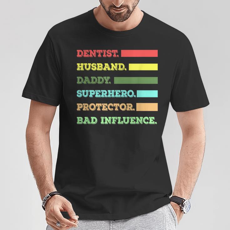 Dentist Dad Husband SayingT-Shirt Unique Gifts