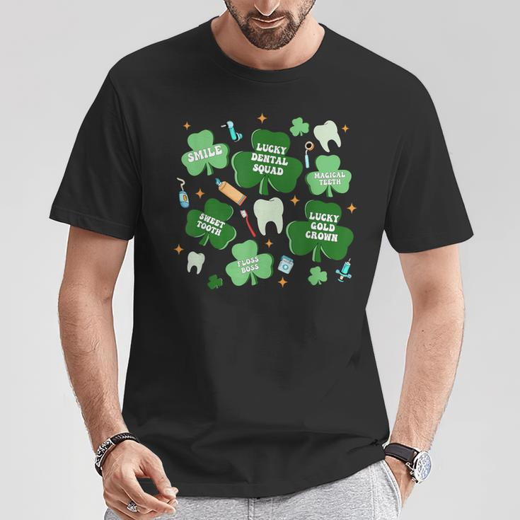 Dentist Irish Tooth Patrick's Dental Hygienist Lucky Groovy T-Shirt Personalized Gifts
