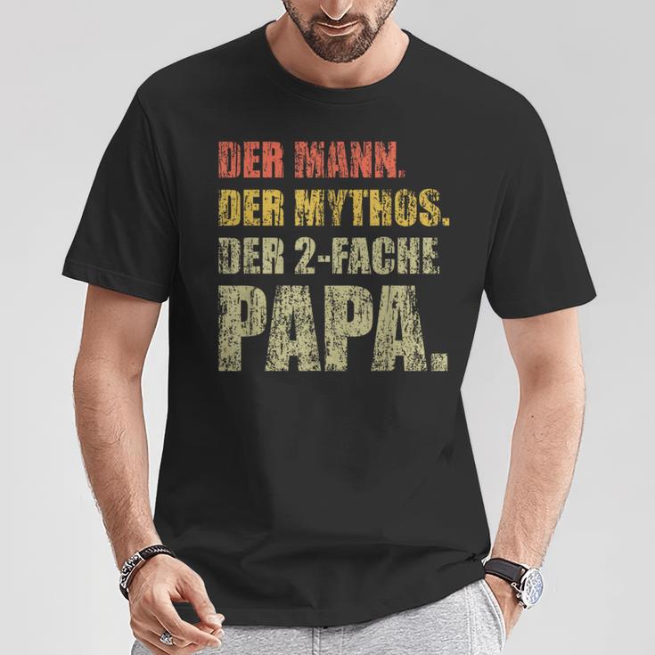 'Der Mann Der Mythos Der 2-Fold Papa Mit Gemins' 2 Children's T-Shirt Lustige Geschenke