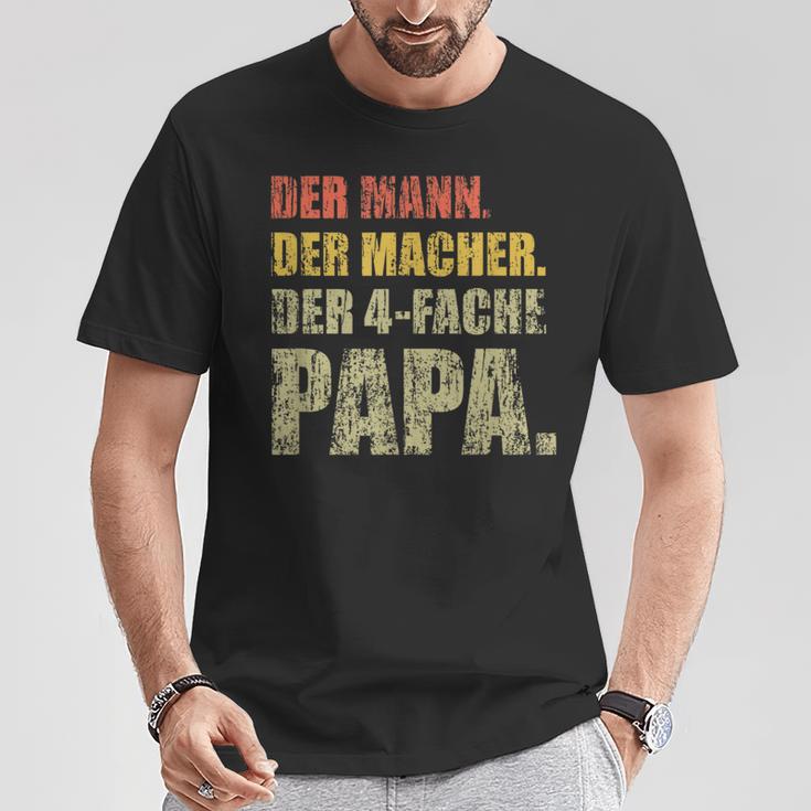 Der Mann Der Macher Der 4 Fach Papa 4 Children S T-Shirt Lustige Geschenke