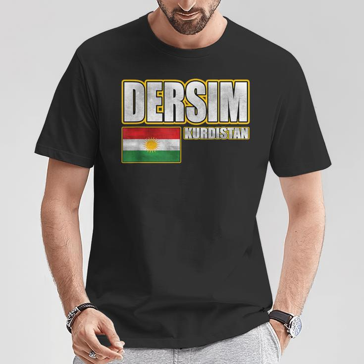 Dersim Kurdistan Flag Free Kurdistan Dersim T-Shirt Lustige Geschenke