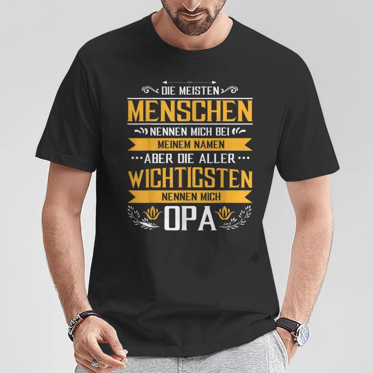 Die Meisten Menschen Nennen Beim Name Grandfather Papa Opa T-Shirt Lustige Geschenke