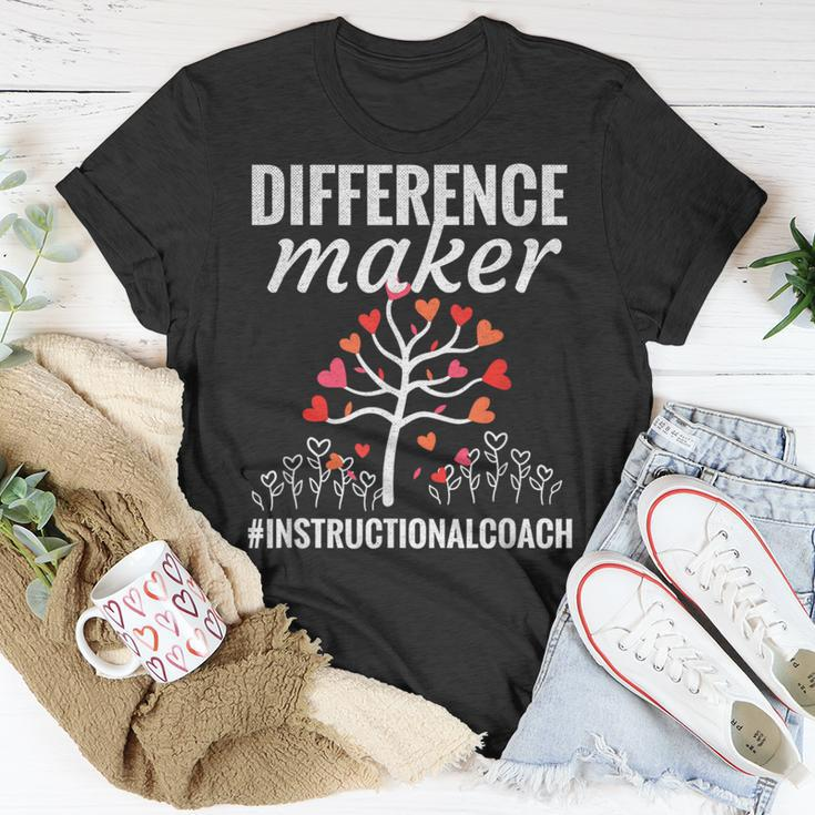 Difference Maker Instructional Coach Appreciation T-Shirt Unique Gifts