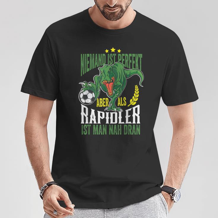 Dino Niemand Ist Perfekt Aber Rapidlererdammt Nah Dran T-Shirt Lustige Geschenke