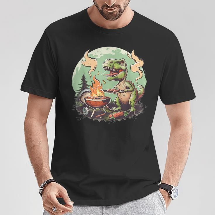 Dinosaurier-Sommergrill Für Freunde Und Familie T-Shirt Lustige Geschenke