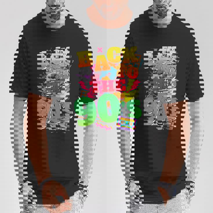 Divertida Fiesta Temática Retro De Los 90 Años 90 Camiseta unisex Regalos divertidos