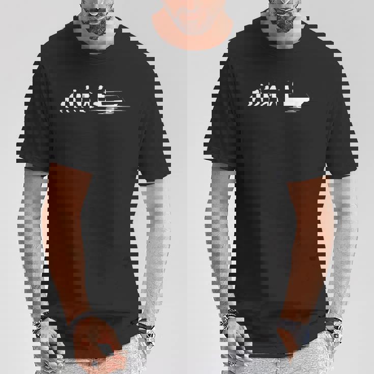 Divertido Pesca Evolución Pescador Evolución Pesca Hombres Camiseta unisex Regalos divertidos