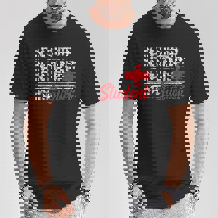 Divertido Sin Dinero Sinida Med Estudiante Doctor Camiseta unisex Regalos divertidos