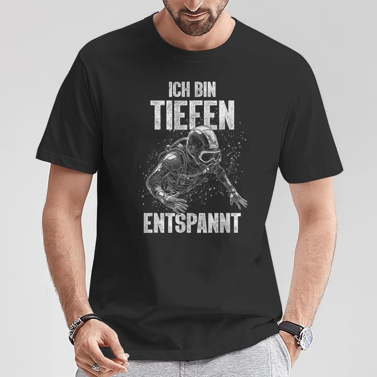 Diving Ich Bin Tief Rela T-Shirt Lustige Geschenke