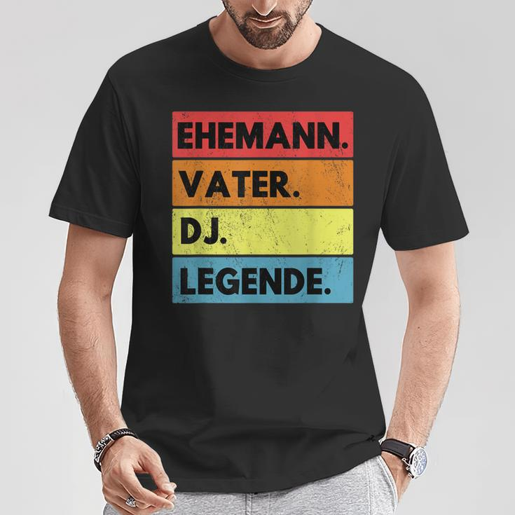 Dj Husband Father Legend T-Shirt Lustige Geschenke