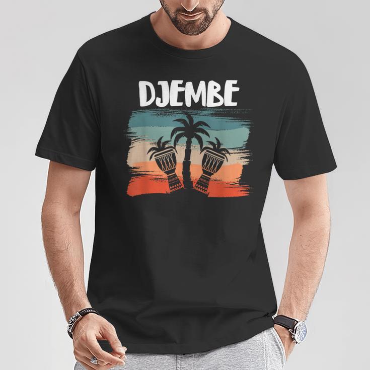 Djembe African Drum Drummer Retro Drumming Djembe Player T-Shirt Unique Gifts