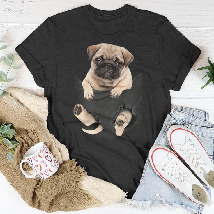 Dog Lovers Pug In Pocket Dog Pug T-Shirt Unique Gifts