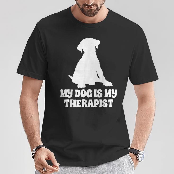 My Dog Is My Therapist T-Shirt Unique Gifts