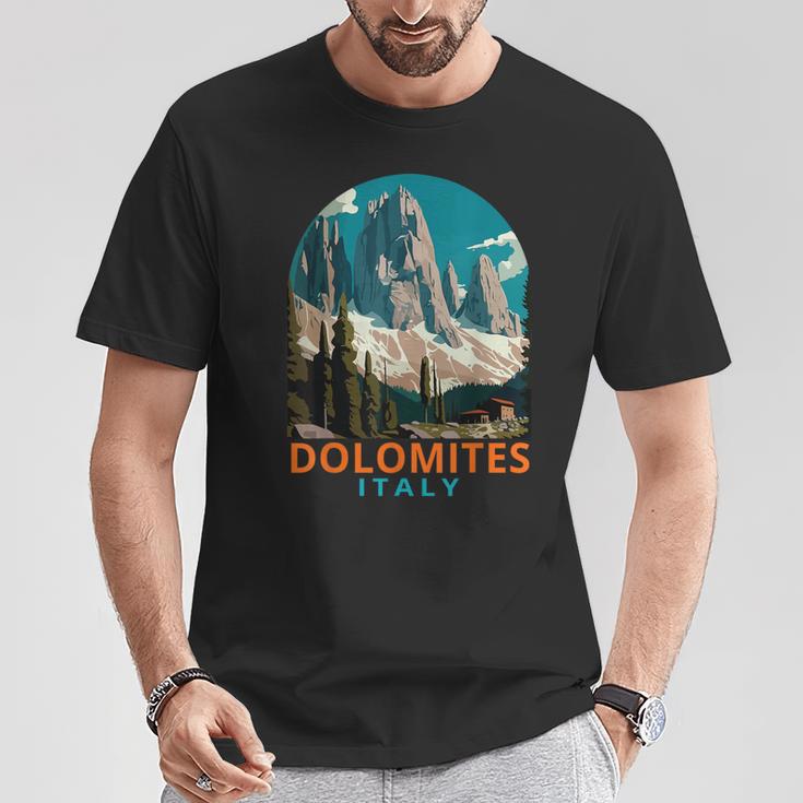 Dolomites Travel Exploration Souvenir Dolomites Italy T-Shirt Lustige Geschenke