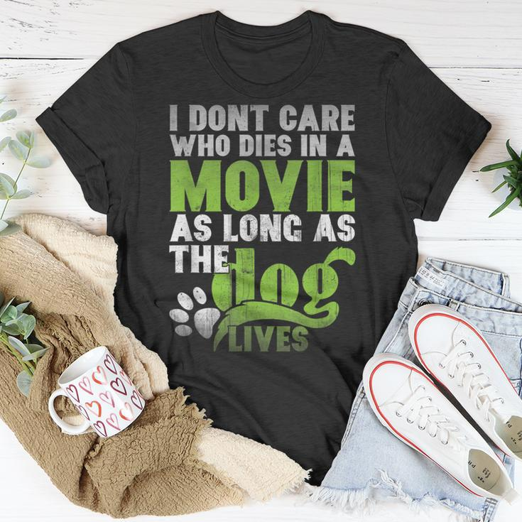 I Don' Care Who Dies In A Movie Printer Machine T-Shirt Unique Gifts