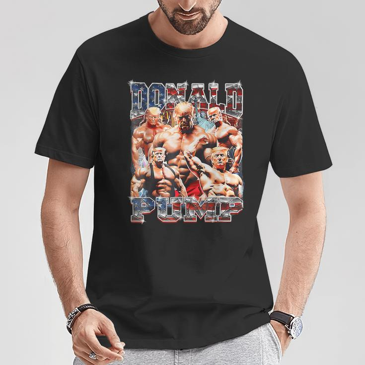 Donald Pump Trump 2024 Weight Lifting Gym Fitness T-Shirt Unique Gifts