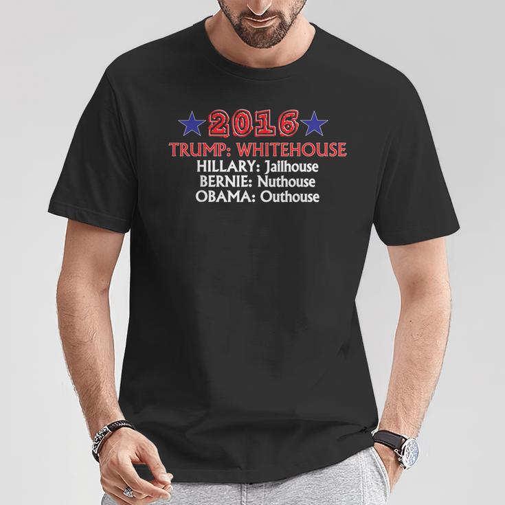 Donald Trump Whitehouse 2016 Parody ElectionT-Shirt Unique Gifts