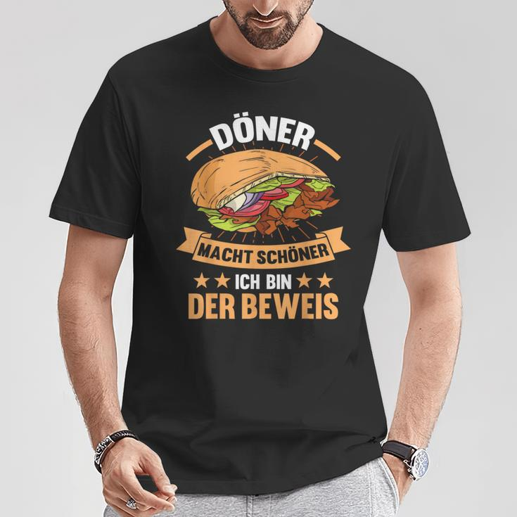 Döner Kebab Lustiges T-Shirt – Döner macht schöner, Ich bin der Beweis Lustige Geschenke